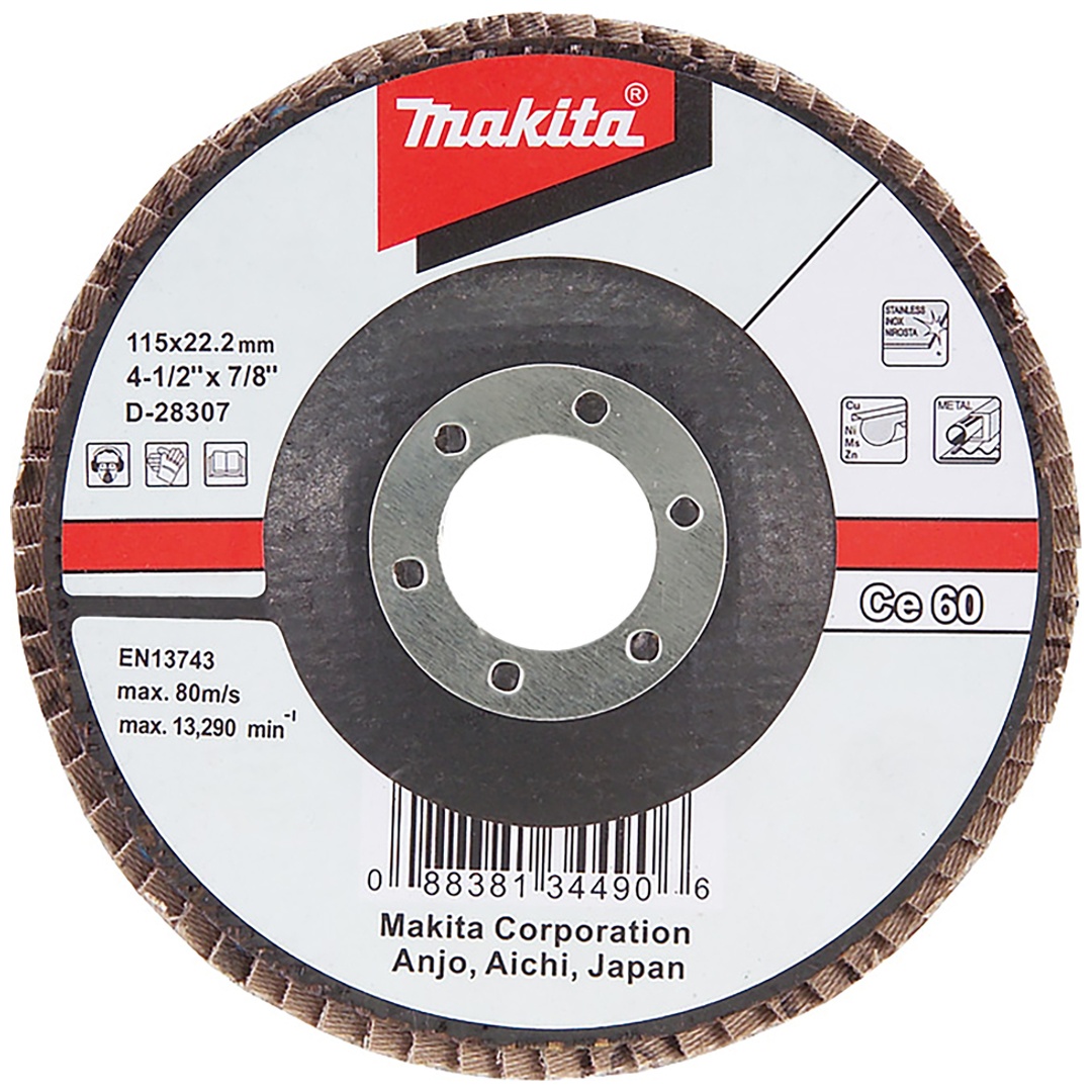Makita Fächerschleifscheibe 115 mm, 40