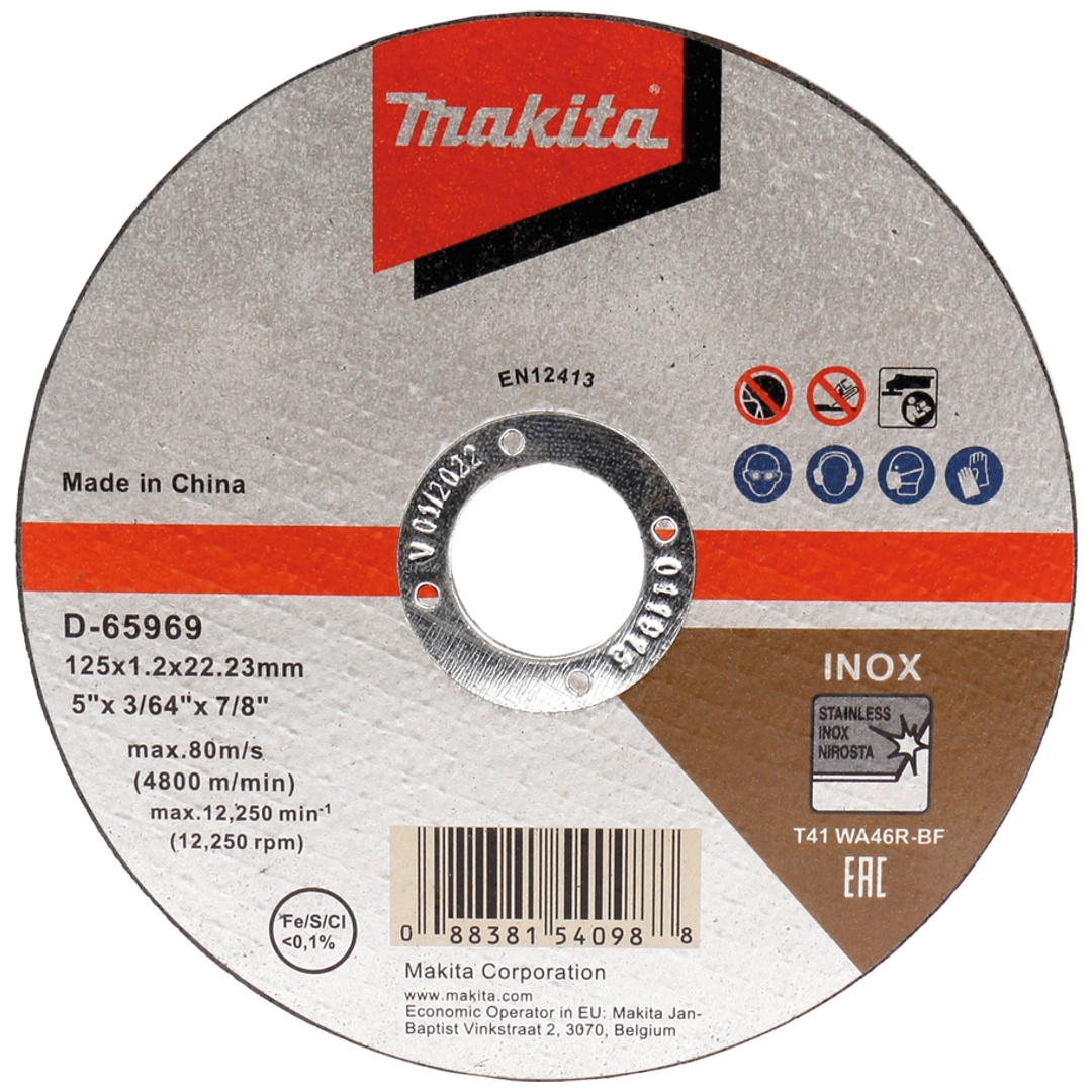 Makita Trennscheibe INOX, Ø 125 mm, 1,0 mm, WA46R-BF, INOX