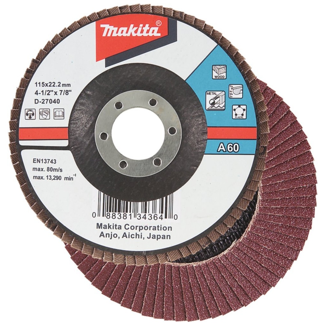 Makita Fächerschleifscheibe 115 mm, A60