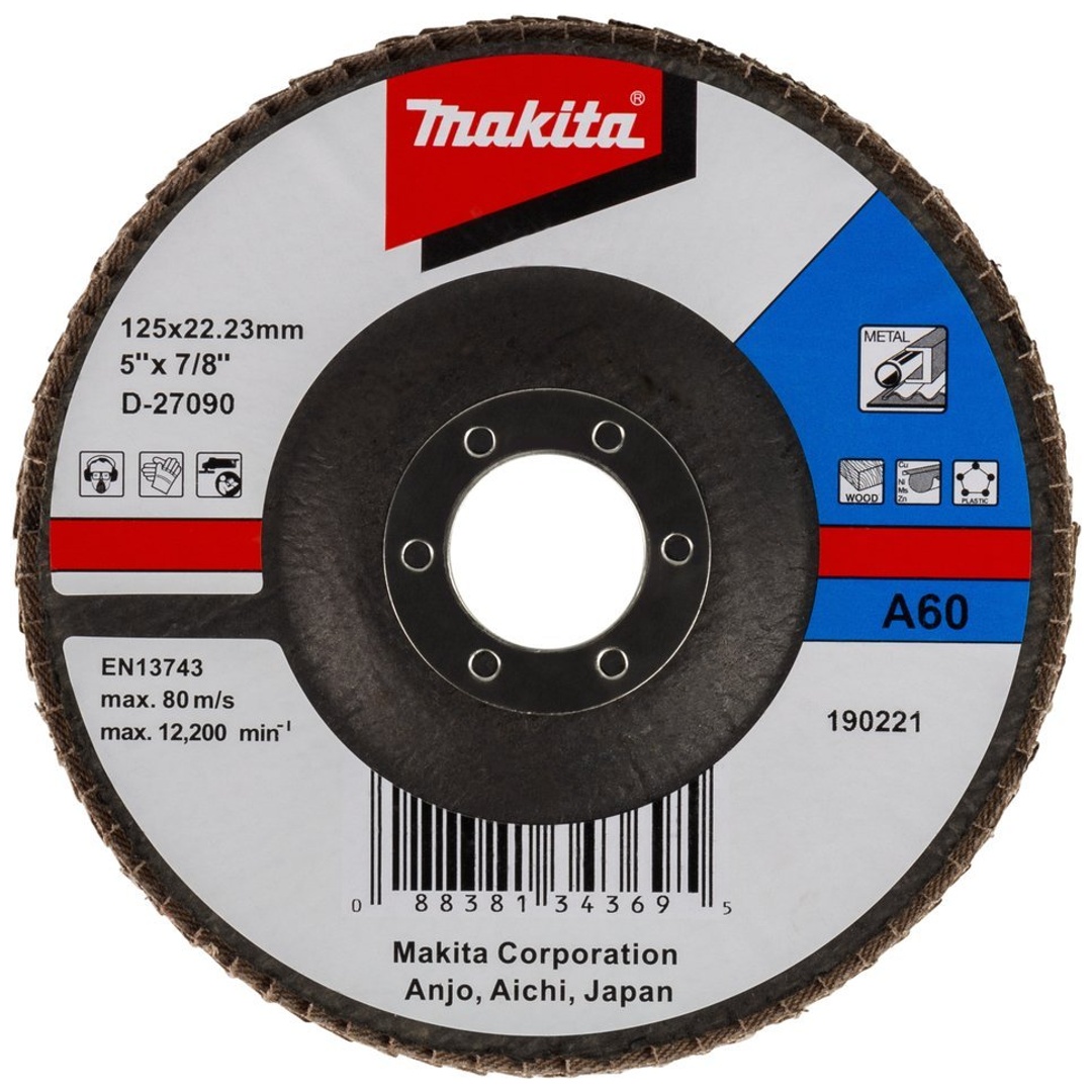 Makita Fächerschleifscheibe 125 mm, A60