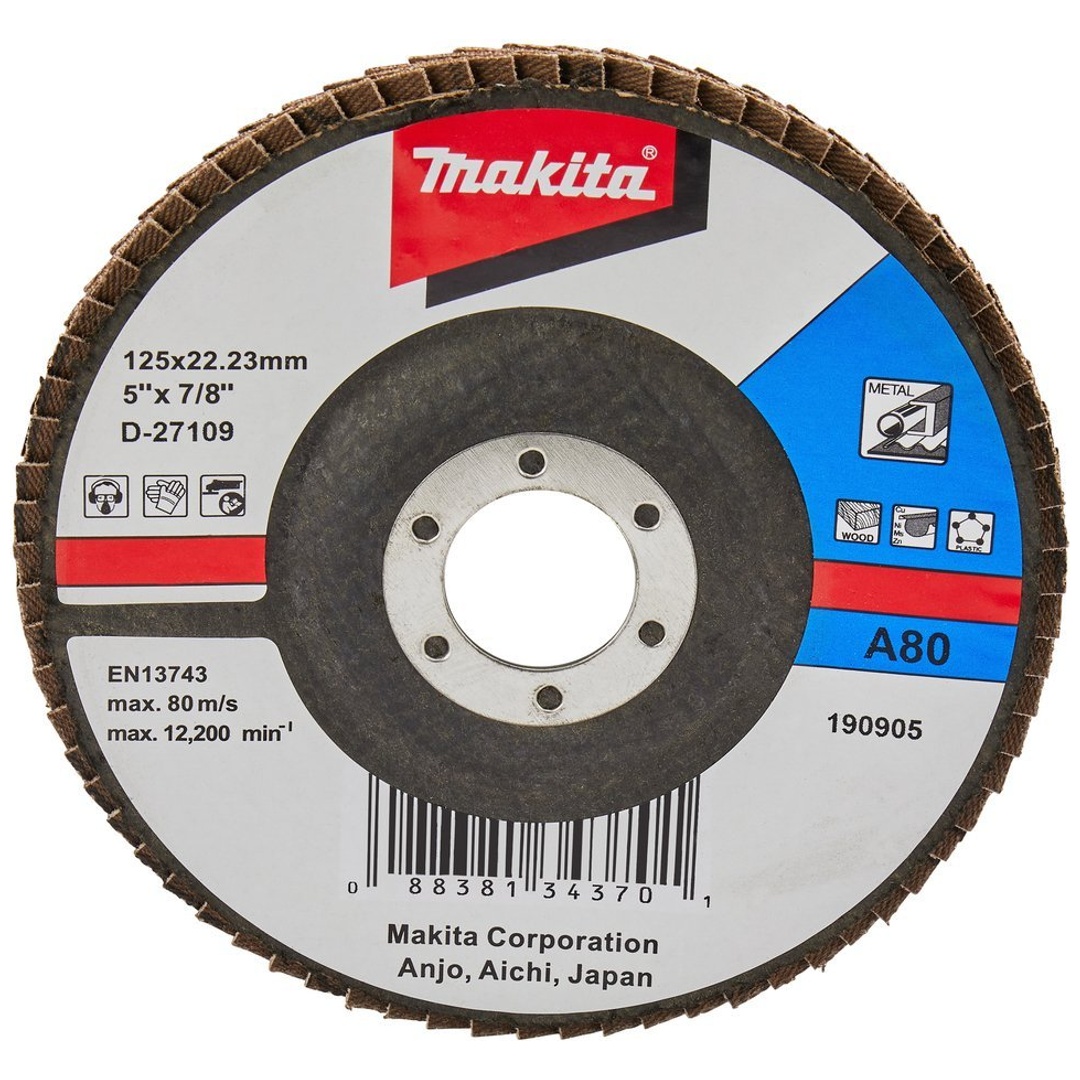 Makita Fächerschleifscheibe 125 mm, A80