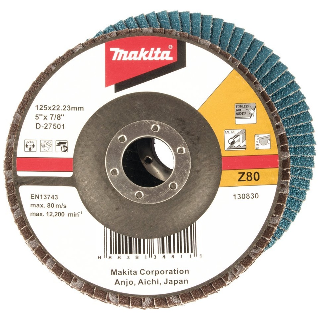 Makita Fächerschleifscheibe 125 mm, Z80