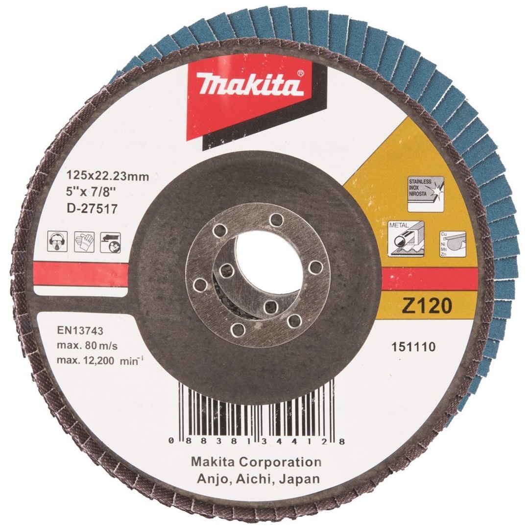 Makita Fächerschleifscheibe 125 mm, Z120