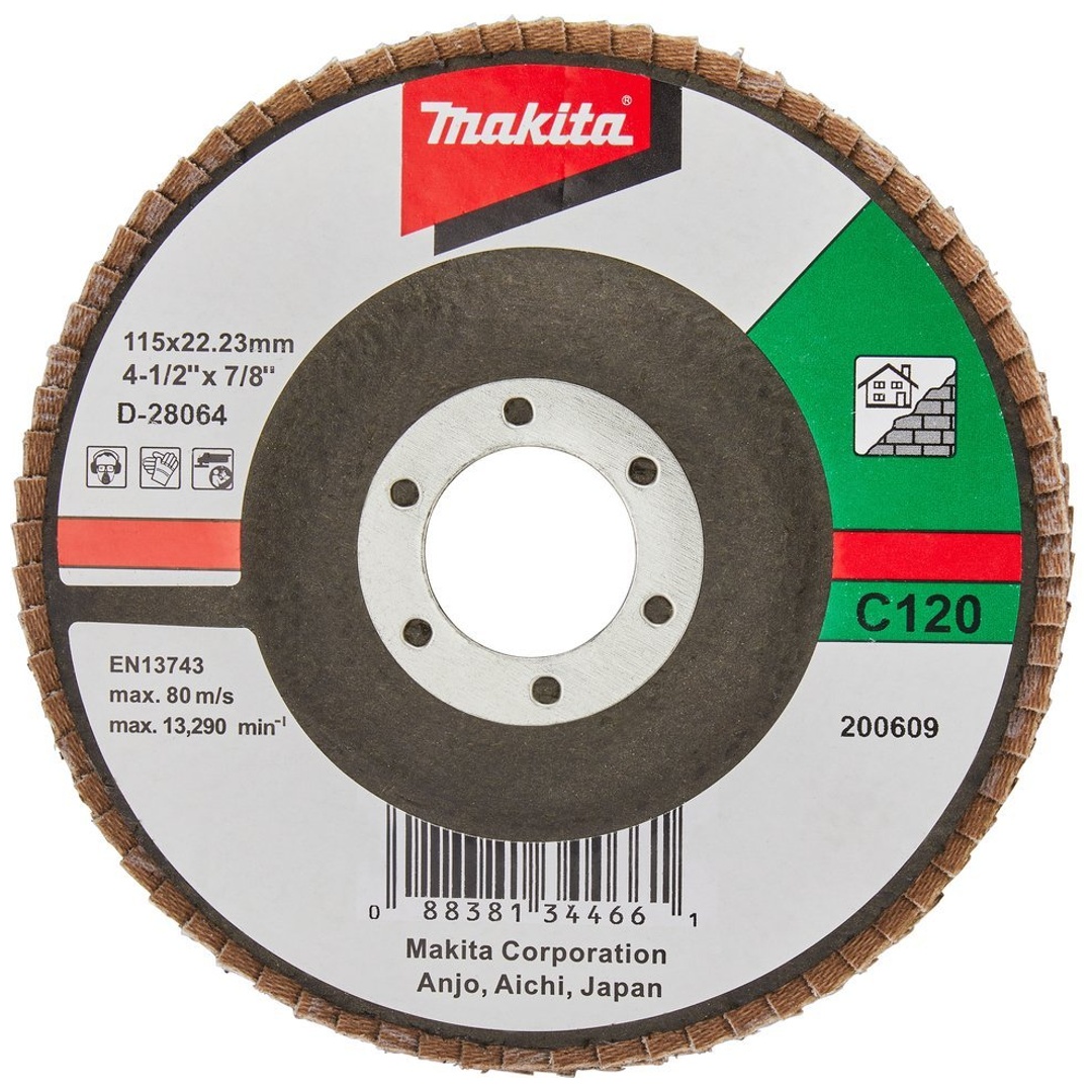 Makita Fächerschleifscheibe 115 mm, C120F