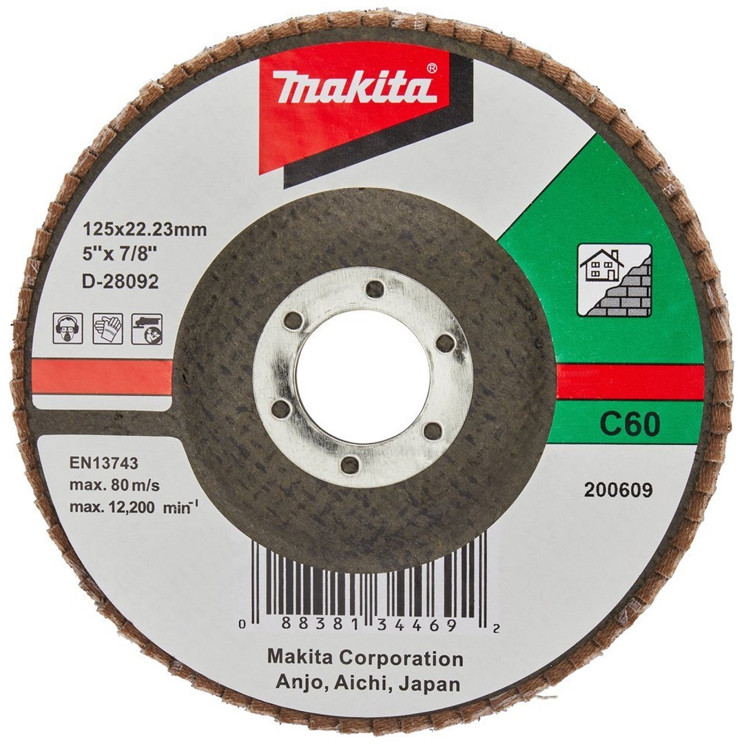 Makita Fächerschleifscheibe 125 mm, C60F