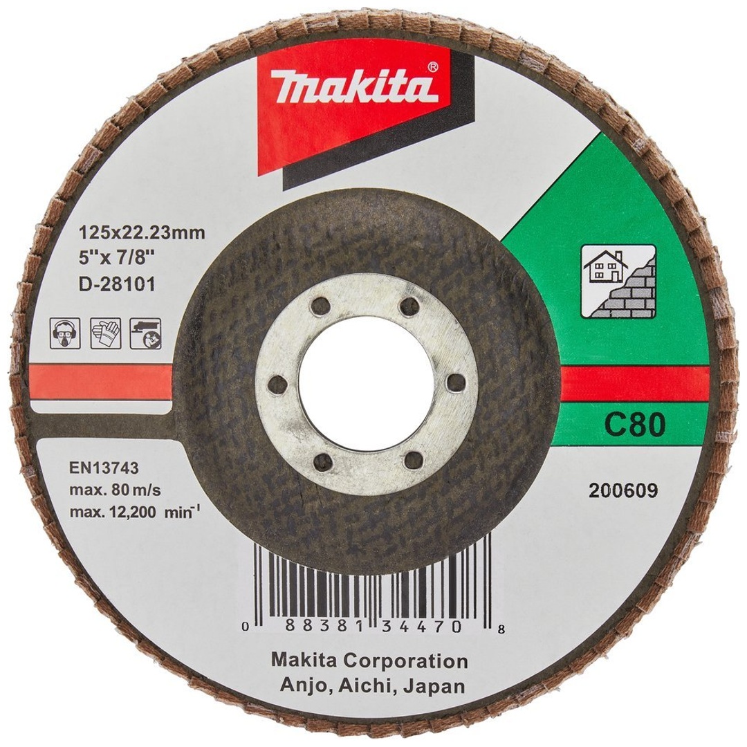 Makita Fächerschleifscheibe 125 mm, C80F