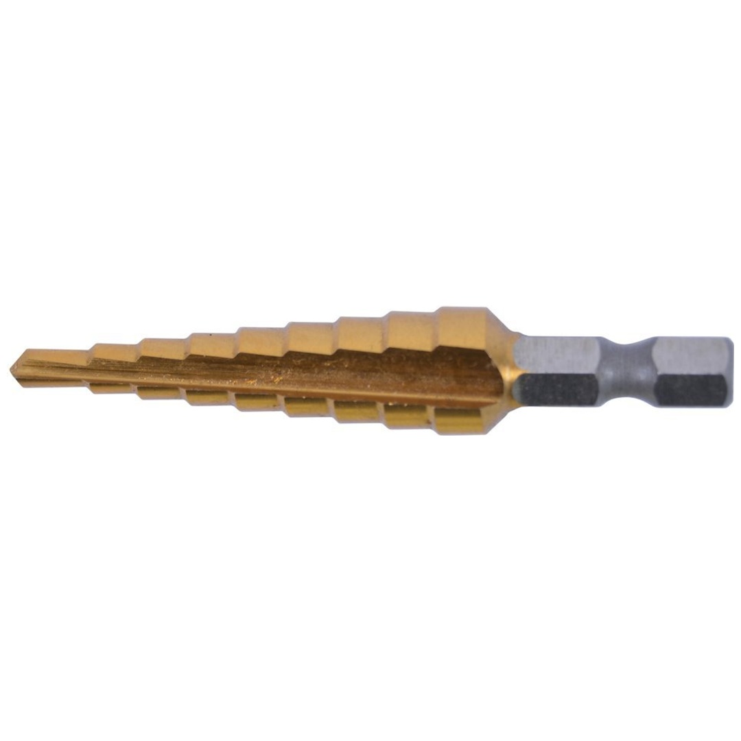 Makita HSS Titan Stufenbohrer, Ø 4-12 mm, 9-stufig, 1/4 6-kant