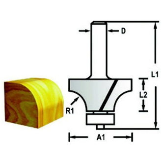 Makita Fräser Rundkanten 6mm