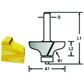 Makita Fräser Profil 6 mm, Art.Nr. D-09575