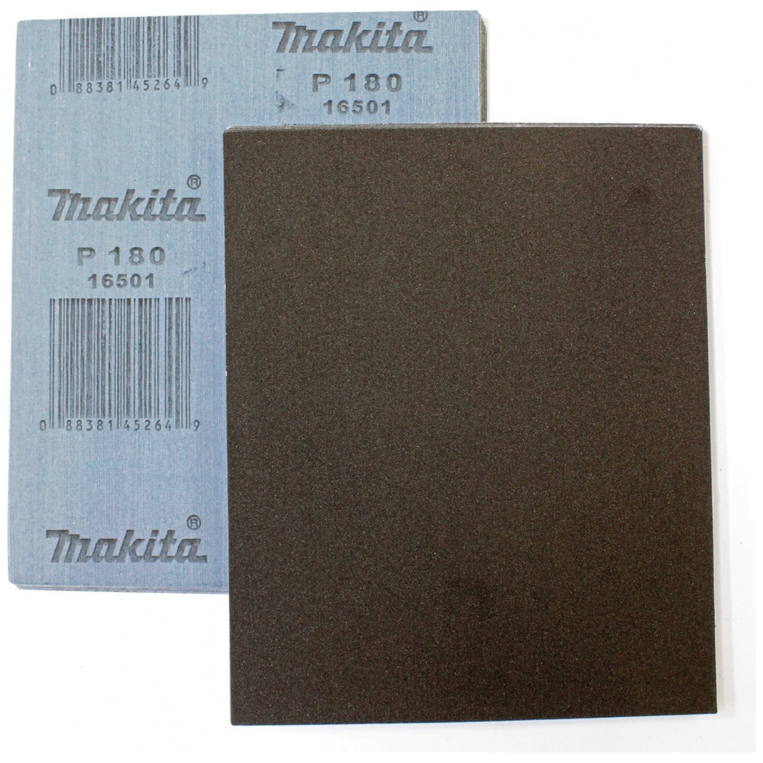 Makita Schleifpapier, 50 Stk., 230x280 mm, K 180, schwarz