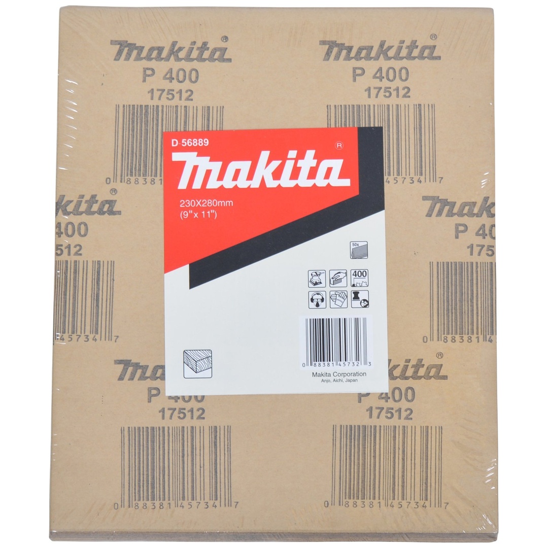 Makita Schleifpapier, 50 Stk., 230x280 mm, Körnung 400