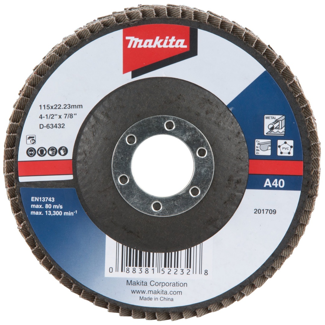 Makita Fächerschleifscheibe 115mm A60