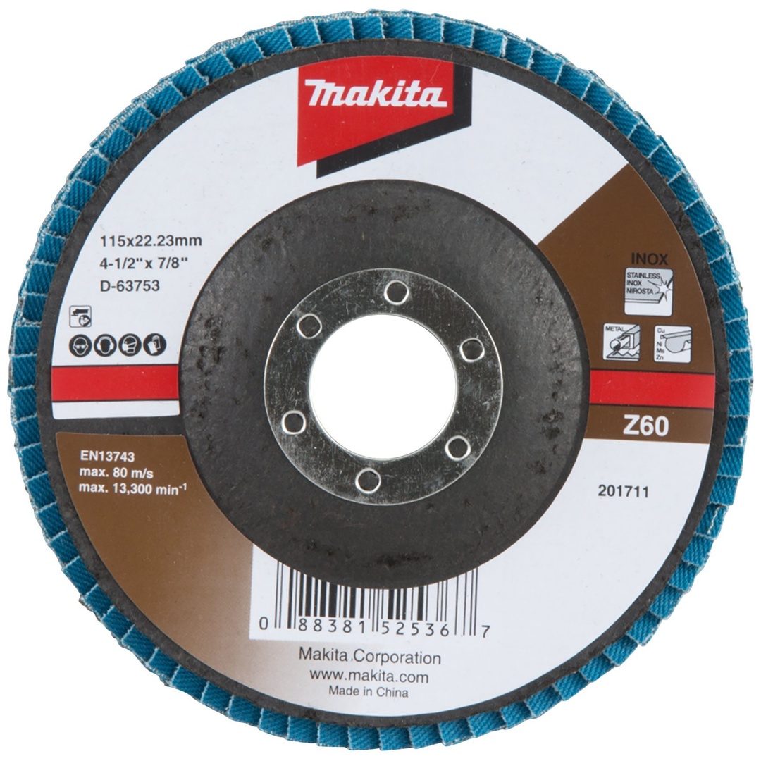 Makita Fächerschleifscheibe 115 mm Z60