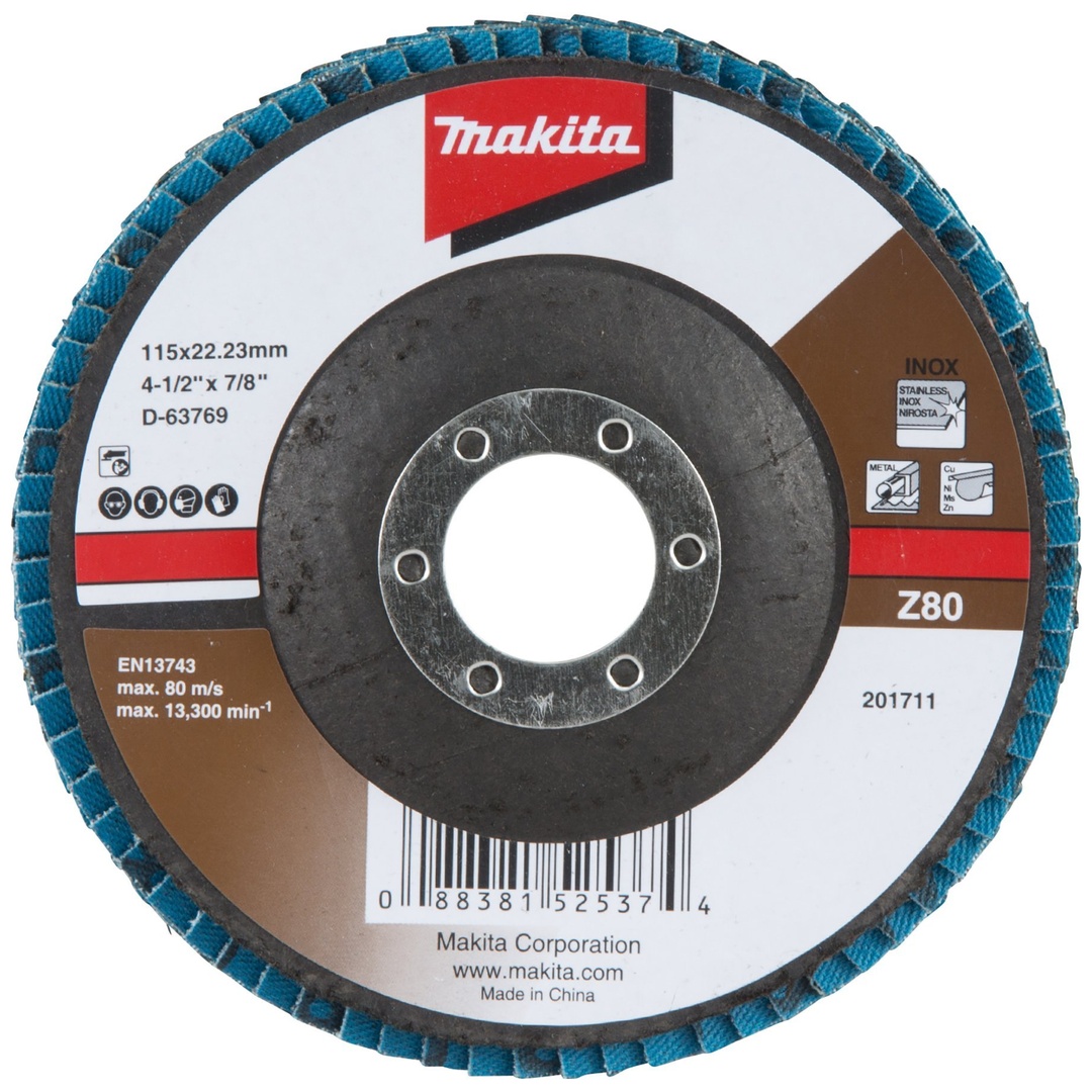 Makita Fächerschleifscheibe 115 mm Z80