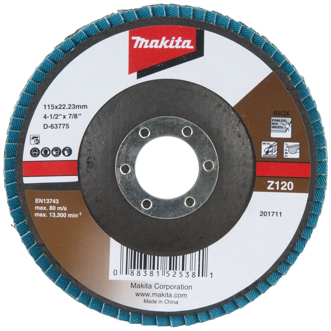 Makita Fächerschleifscheibe 115 mm Z120