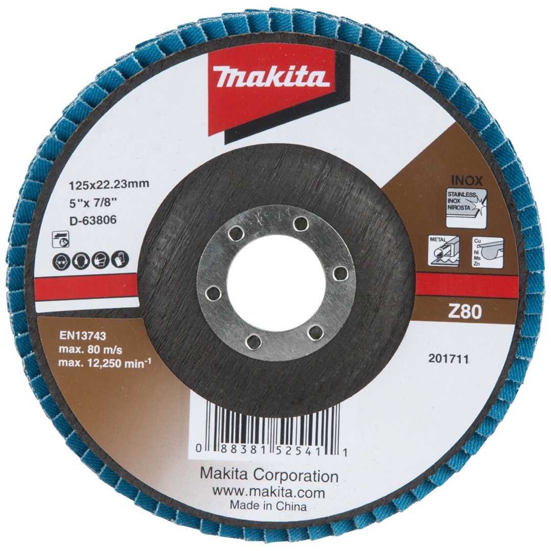 Makita Fächerschleifscheibe 125 mm Z80