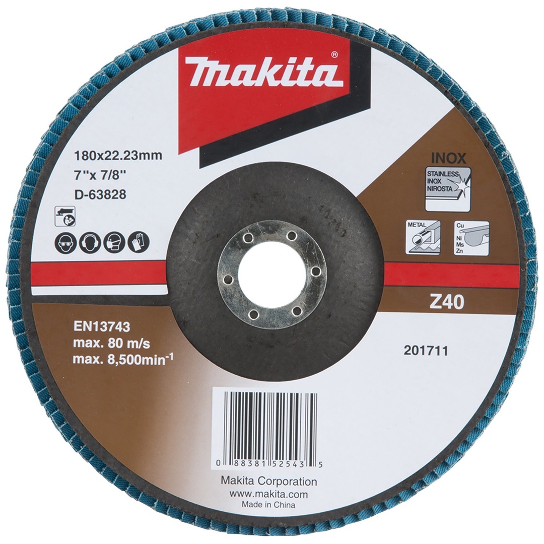 Makita Fächerschleifscheibe 180 mm Z40