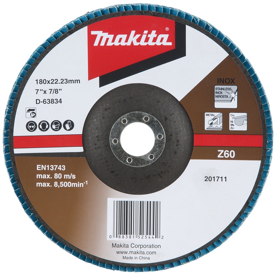 Makita Fächerschleifscheibe 180 mm Z60