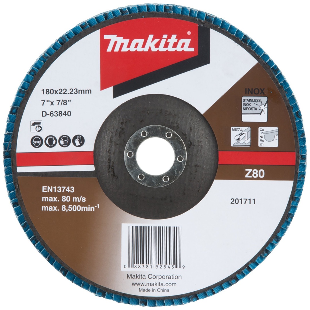 Makita Fächerschleifscheibe 180 mm Z80