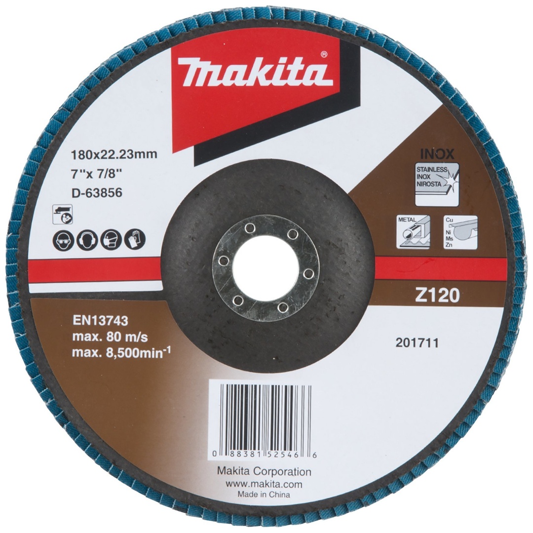 Makita Fächerschleifscheibe 180 mm Z120