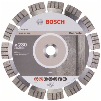 Bosch Diamanttrennscheibe Best for Concrete, 230 x 22,23 x 2,4 x 15 mm