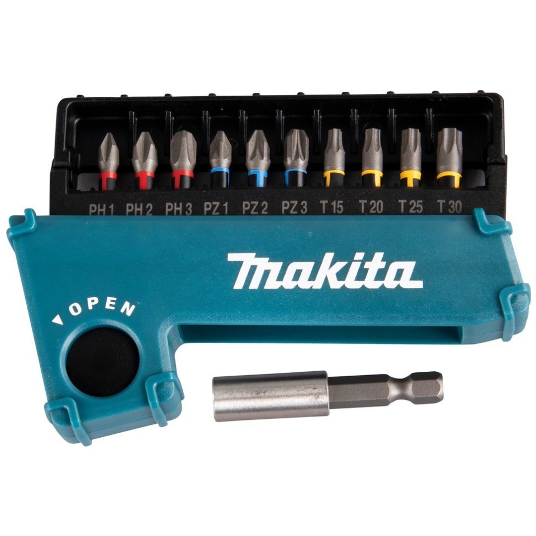 Makita Torsion Bit-Set 11-tlg. (PH1, PH2, PH3, PZ1, PZ2, PZ3, T15, T20, T25, T30)