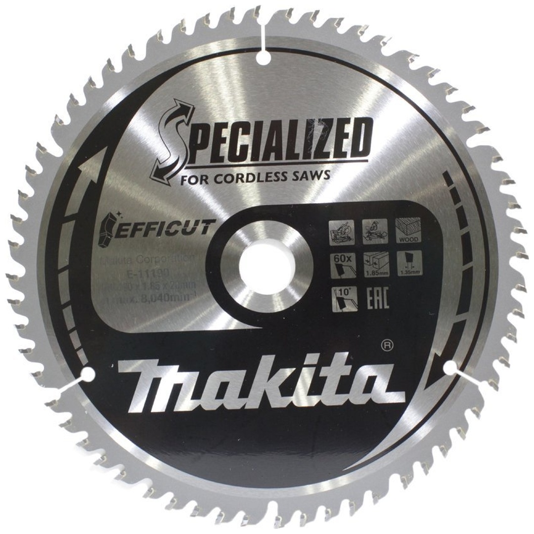 Makita Sägeblatt 190x1,85x20, 60Z EFFICUT Holz