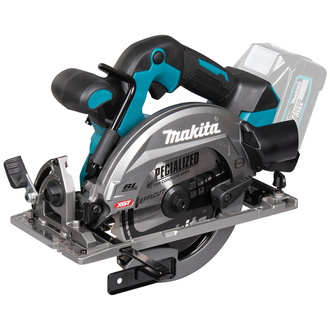 Makita Akku-Handkreissäge HS012GZ, 40 V, incl. Parallelanschlag, Sägeblatt, Zubehör, Karton