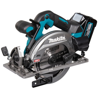 Makita Akku-Handkreissäge HS012GD201, 40 V, incl. 2x Akku XGT 2,5 Ah, Schnellladegerät, Zubehör, MAKPAC