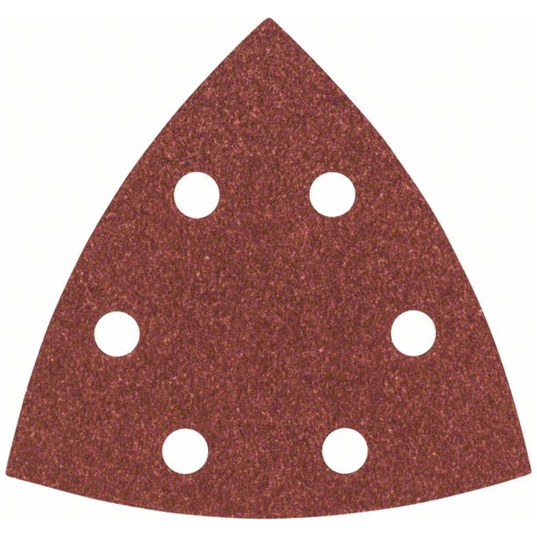 Bosch Schleifblatt-Set für Deltaschleifer, 5-teilig, DIY, 6 Löcher, 93 mm, 120