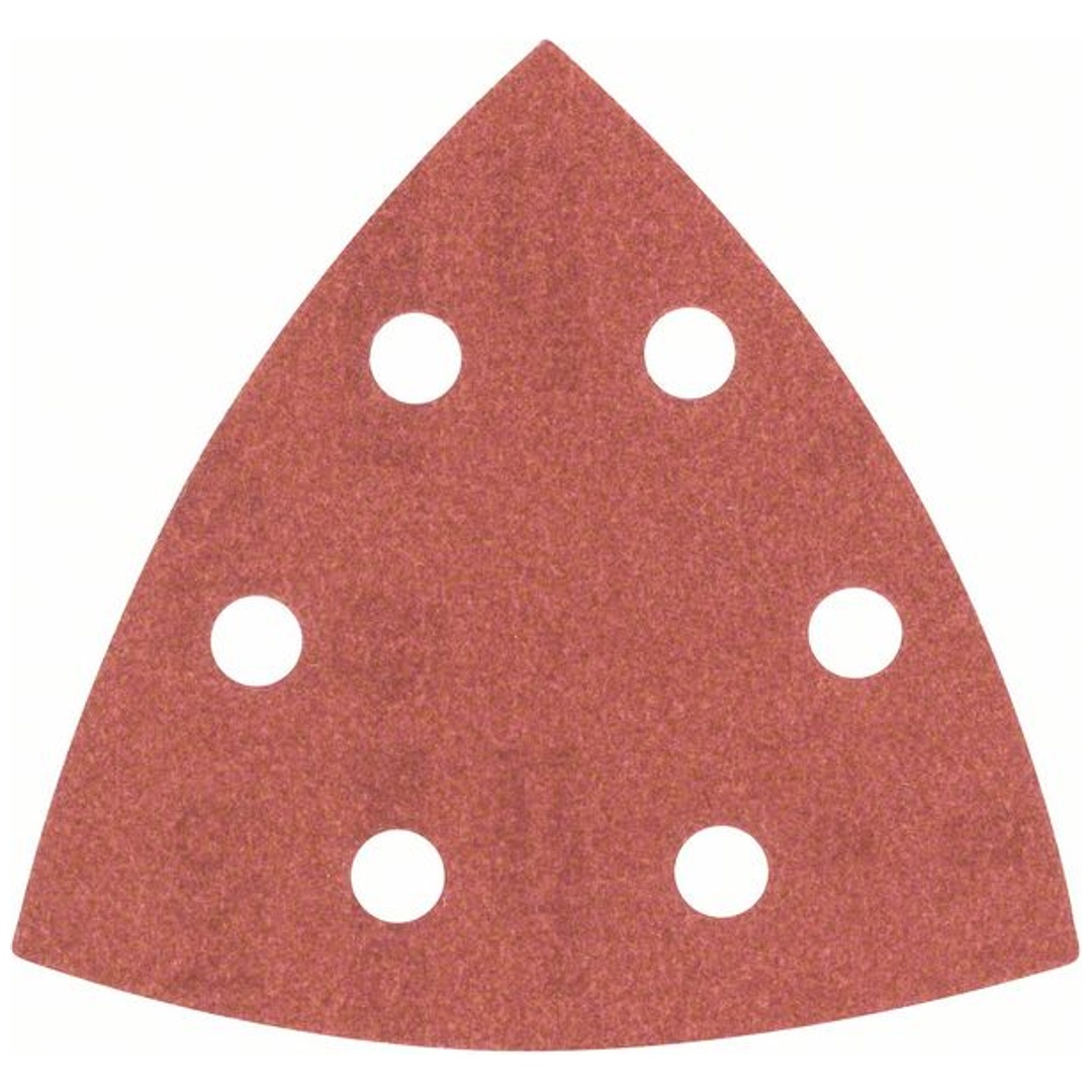 Bosch Schleifblatt-Set für Deltaschleifer, 5-teilig, DIY, 6 Löcher, 93 mm, 240