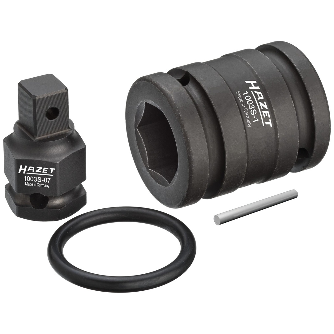 Hazet Adapter Reduzierstück 1007S-7/4, 3/4 (20 mm) Vierkant hohl, 1/2 (12,5 mm) Vierkant massiv, 4-tlg.
