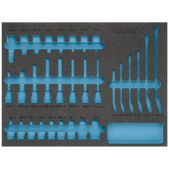 Hazet 2-Komponenten Weichschaum-Einlage für Art.Nr. 163-367/31, 3/3+ (519 x 392 mm)