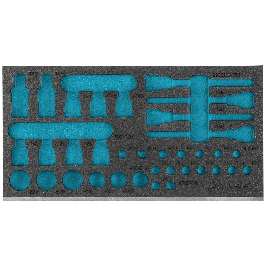 Hazet 2-Komponenten Weichschaumeinlage 163-587L, (LxB) 342 x 172 mm