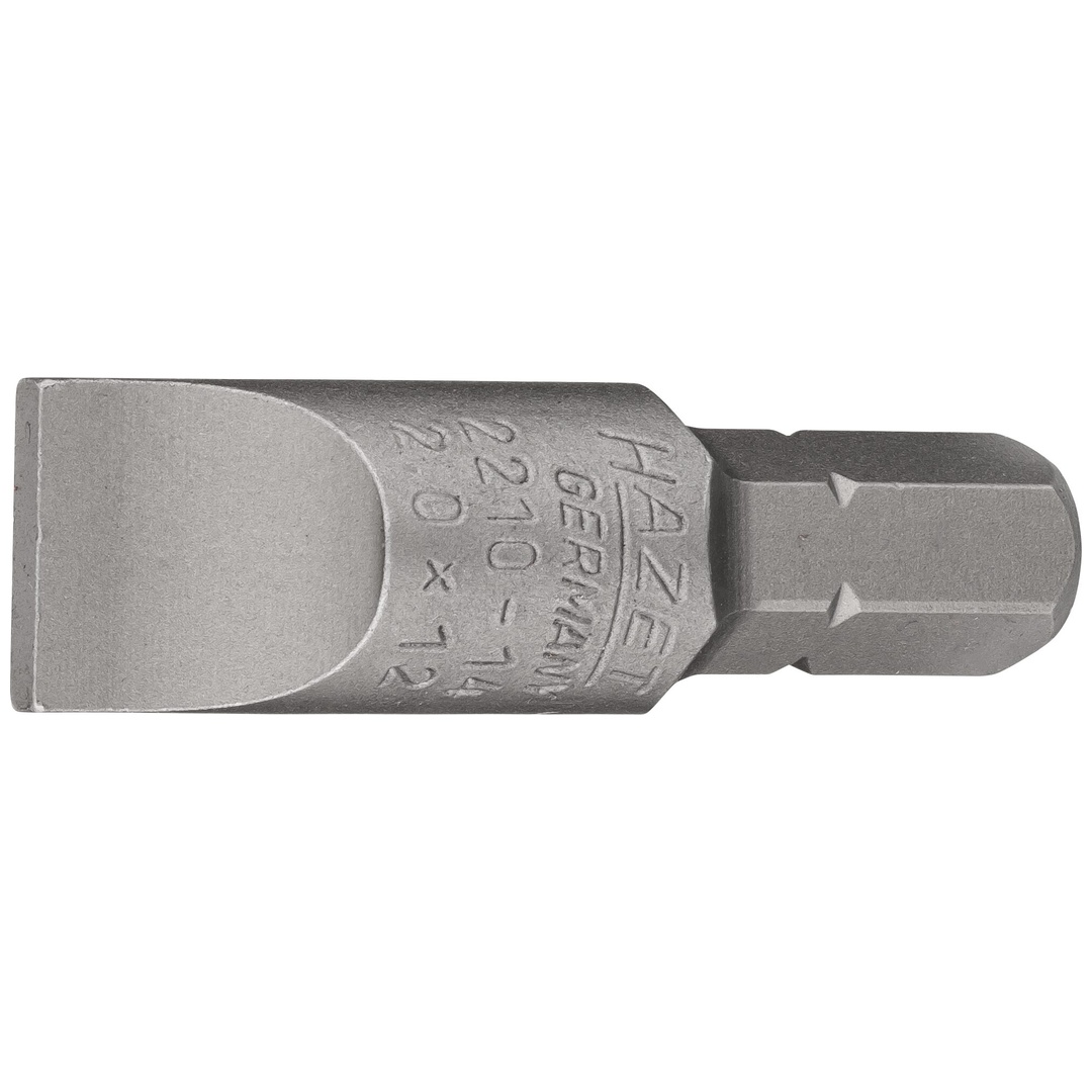 Hazet Bit 5/16 (8 mm) Sechskant massiv, Schlitz Profil, SW 2 x 12 mm