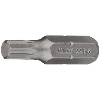 Hazet Bit, Sechskant massiv 6,3 (1/4"), Innen Vielzahn Profil XZN, M5