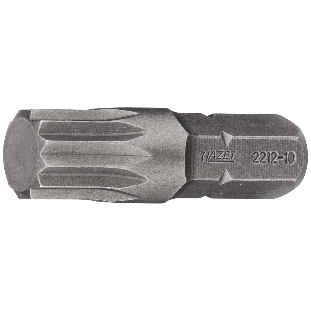 Hazet Bit 5/16 (8 mm) Sechskant massiv, Innen Vielzahn Profil XZN, SW M10