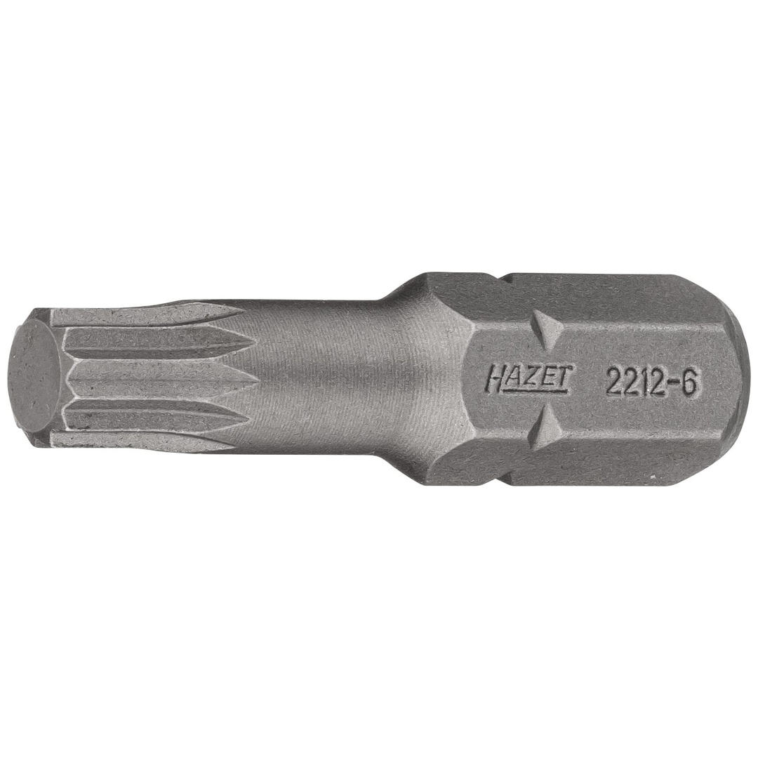 Hazet Bit 5/16 (8 mm) Sechskant massiv, Innen Vielzahn Profil XZN, SW M6