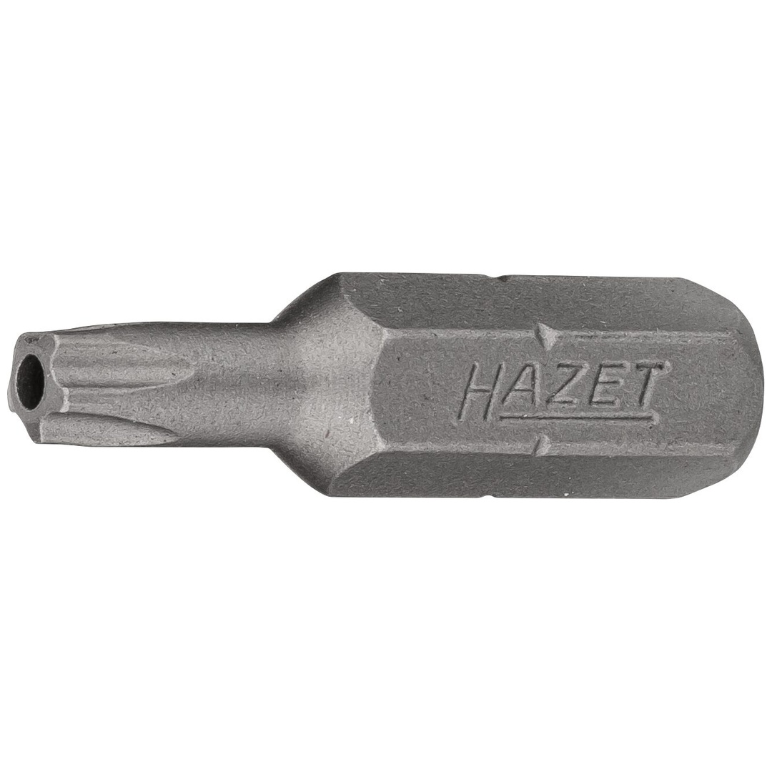 Hazet 5-Stern Bit 2225-20H, 1/4 (6,3 mm) Sechskant massiv, Innen 5-Stern Profil mit Zapfen, SW 20H