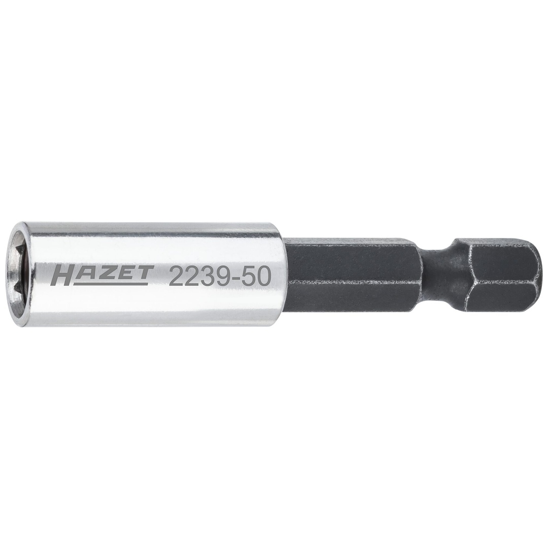 Hazet Adapter 2239-50, 1/4 (6,3 mm) Sechskant massiv, 1/4 (6,3 mm) Sechskant hohl, Länge 50 mm