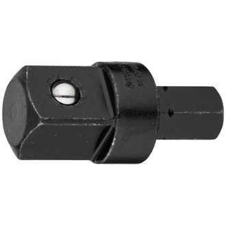 Hazet Adapter, Sechskant massiv 10 mm (3/8"), Vierkant massiv 12,5 mm (1/2"), 38 mm lang