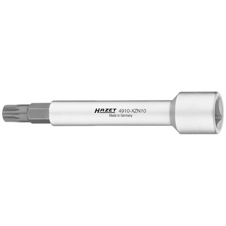 Hazet Gegenhalter für Kolbenstange 4910-XZN10, Vierkant hohl 12,5 mm (1/2"), Innen Vielzahn Profil XZN, M10