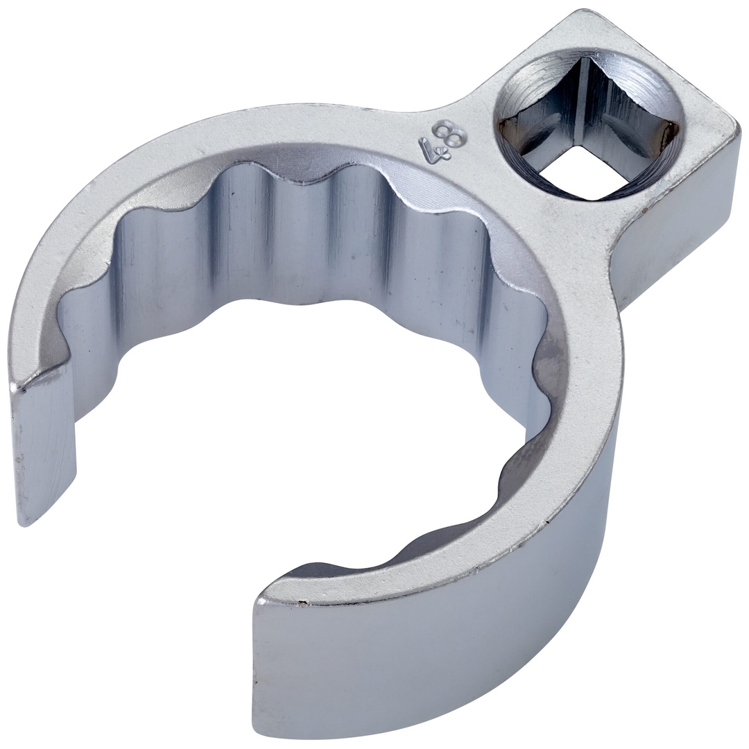 Hazet Ringschlüssel, offen 1/2 (12,5 mm) Vierkant hohl, Außen Doppelsechskant Profil, SW 46 mm, Innenvierkant 12,5 = 1/2