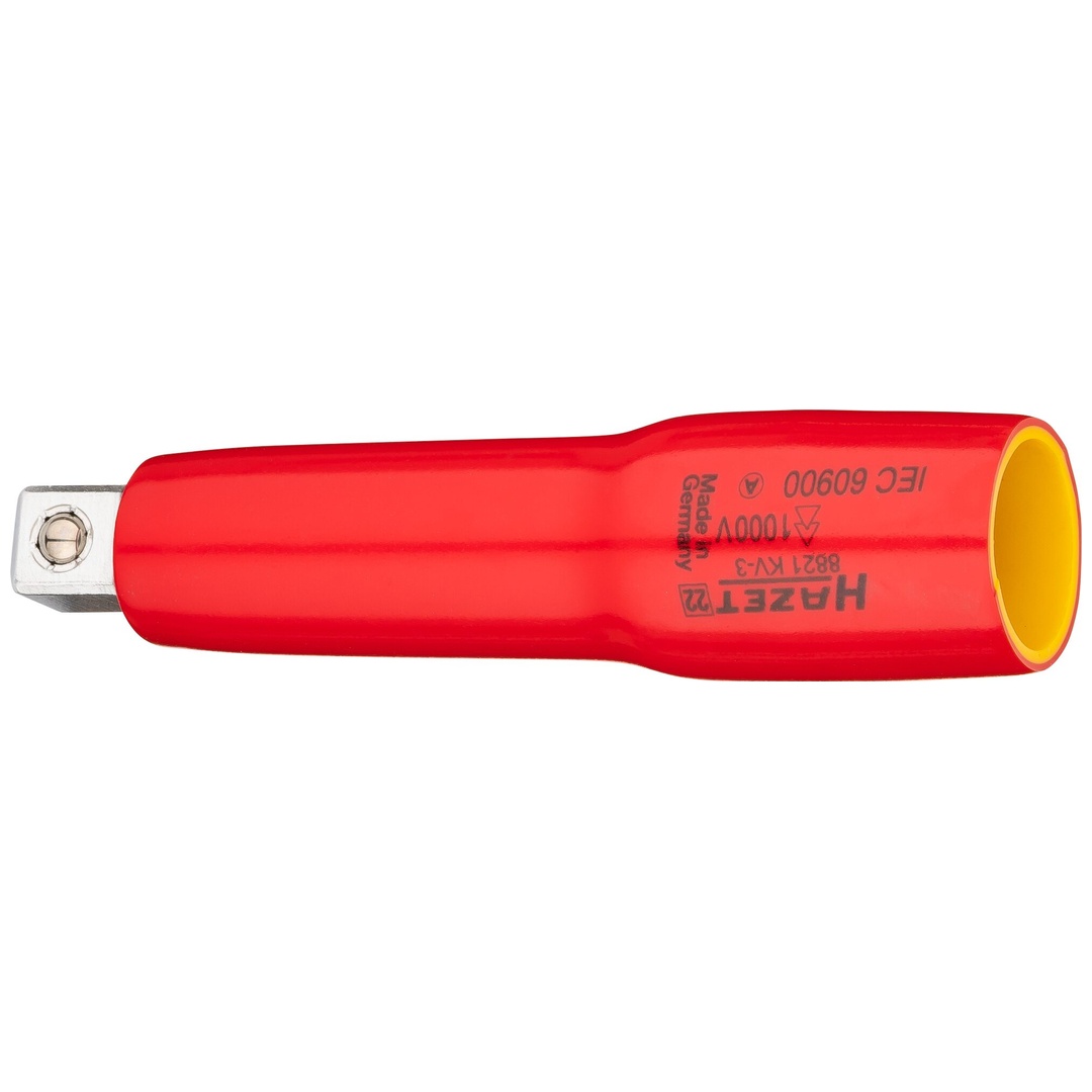 Hazet Verlängerung, schutzisoliert 3/8 (10 mm) Vierkant hohl, 3/8 (10 mm) Vierkant massiv, Länge 90 mm