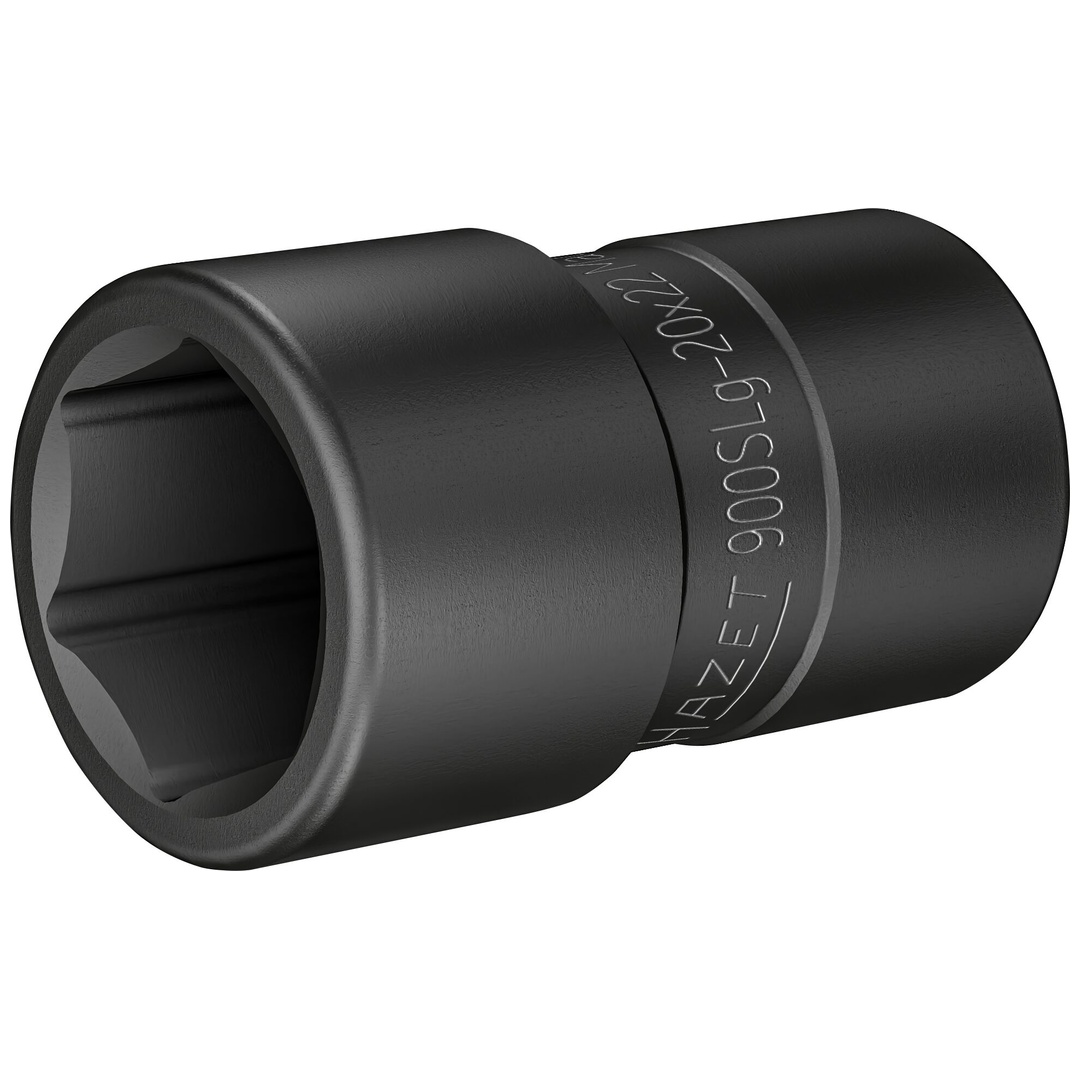Hazet Steckschlüsseleinsatz FORD Radverschraubung 900SLG-20X22, 1/2 (12,5 mm) Vierkant hohl, Außen Sechskant-Tractionsprofil, SW 20 x 22 mm
