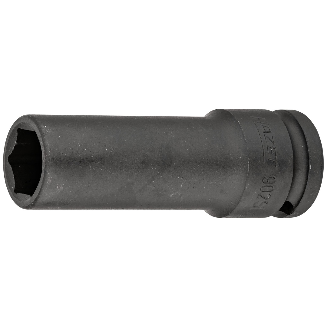 Hazet Schlag-Maschinenschrauber Steckschlüsseleinsatz 902SLG-17, 1/2 (12,5 mm) Vierkant hohl, Außen Sechskant-Tractionsprofil, SW 17 mm