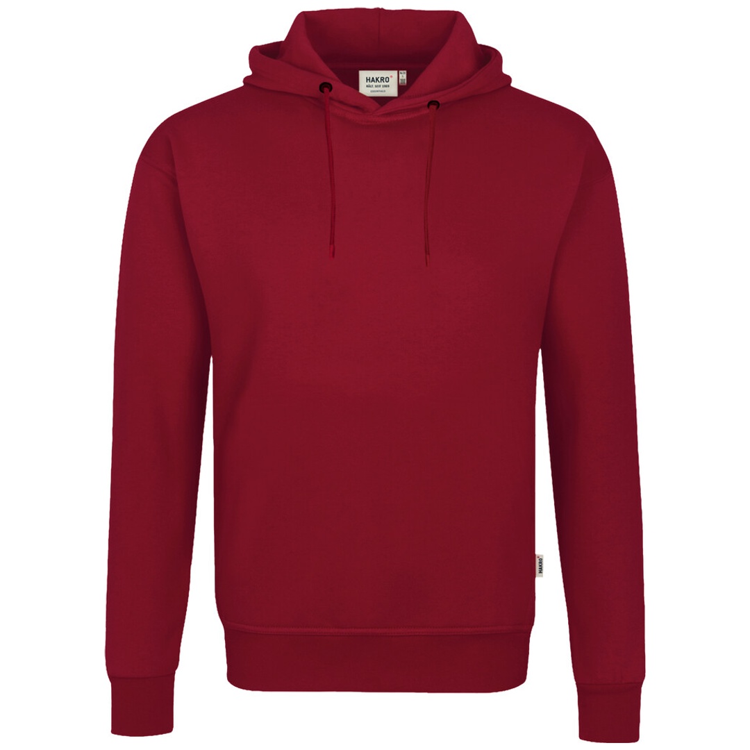 Hakro Kapuzen-Sweatshirt Bio-Baumwolle #560 Gr. M weinrot