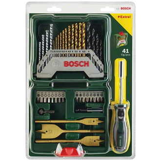 Bosch X-Line TiN-beschichtetes Set, 40-tlg., HSS-Co Spiralbohrer