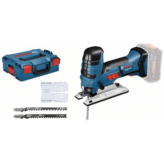 Bosch Akku-Stichsäge GST 18 V-LI S, incl. 3x Stichsägeblatt, Zubehör, L-BOXX