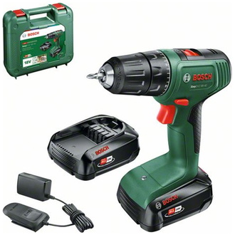 Bosch Akku-Zweigang-Bohrschrauber EasyDrill 18V-40, incl. 2x Akku PBA 1,5 Ah, Ladegerät, Bit, Tragekoffer